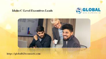 Idaho C-Level Executives Leads