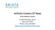 Find Arthritis Centers Of Texas