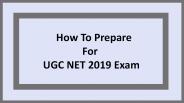UGC NET 2019 Preparation Tips