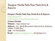 Designer Marble Table Tops Maahi Arts & Exports