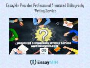 EssayMin Provides Professional Annotated Bibliography Writing Service
