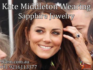 Kate Middleton Wearing Sapphire Jewelry