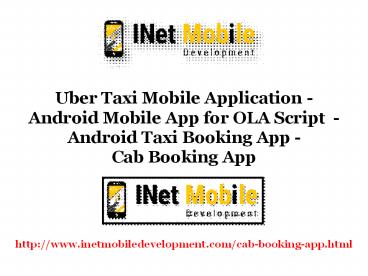 Uber Taxi Mobile Application