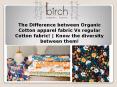 The Difference between Organic Cotton apparel fabric Vs regular Cotton fabric! | Know the diversity between them! PowerPoint PPT Presentation