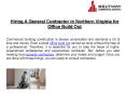 Hiring A General Contractor in Northern Virginia for Office Build Out (2) PowerPoint PPT Presentation