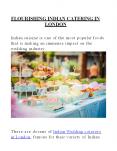 FLOURISHING INDIAN CATERING IN LONDON, UNITED KINGDOM PowerPoint PPT Presentation
