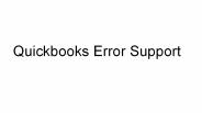Quickbooks error support