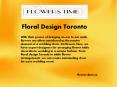 Floral Design Toronto PowerPoint PPT Presentation