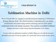 Sublimation Printing Machine in Delhi