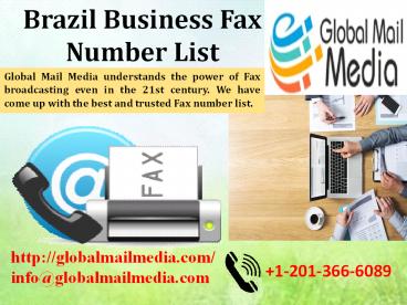Brazil Business Fax Number List