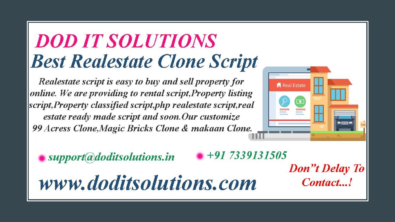 Realestate Script | Real Estate Clone Script | Realestate Php Script