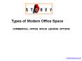 Types of Modern Office Space PowerPoint PPT Presentation