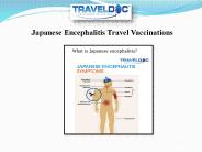 Japanese Encephalitis Travel Vaccinations