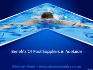 Benefits Of Pool Suppliers in Adelaide