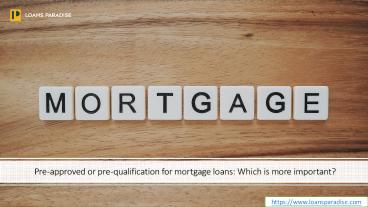 Mortgage loans in hyderabad | Loans Paradise