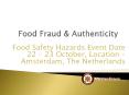 Food Fraud & Authenticity in europe PowerPoint PPT Presentation