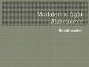 Modalert to fight Alzheimer's