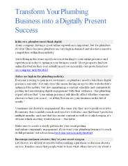 Transform to Digital Presence