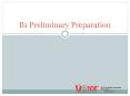 B1 Preliminary Preparation PowerPoint PPT Presentation