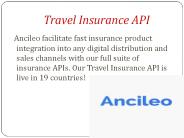 Travel Insurance API -  Ancileo Insurance Technology Solutions