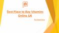 Best Place to Buy Vitamins Online UK