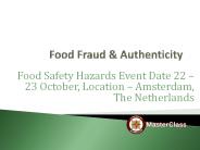 Food Fraud & Authenticity training