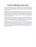 Factors affecting home loans PowerPoint PPT Presentation