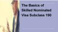 Australian Skilled Nominated Visa Subclass 190 | ISA Migrations (1) PowerPoint PPT Presentation