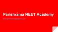 NEET Coaching Center in Bangalore - Parishrama NEET Academy PowerPoint PPT Presentation