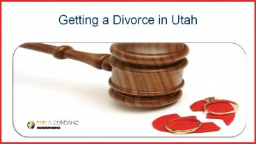 Getting a Divorce in Utah