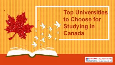 List of Universities in Canada for International Students