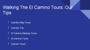 Walking The El Camino Tours: Our Tips