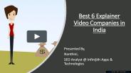 Best 6 Explainer Video Companies in India