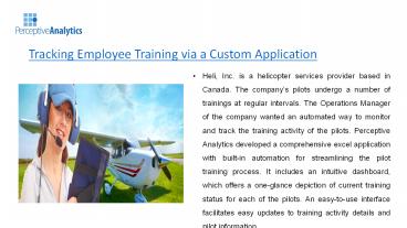 Tracking Employee Training via a Custom Application