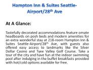 Hampton Inn & Suites Seattle-Airport