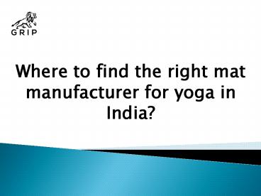 Yoga Mats Manufacturer in India (1)