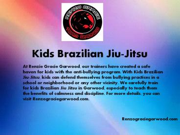 Kids Brazilian Jiu-Jitsu