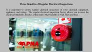 Three Benefits of Regular Electrical Inspections