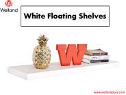 White Floating Shelves