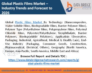 Global plastic films market