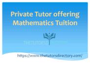 Private tutor London