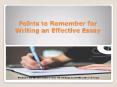 3 Tips On Writing An Effective Essay A Writer Must Know PowerPoint PPT Presentation
