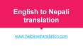 English to Nepali translation PowerPoint PPT Presentation