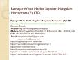 Rajnagar White Marble Supplier Mangalam Marmotiles (P.) LTD. PowerPoint PPT Presentation
