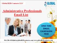 Administrative Professionals Email List