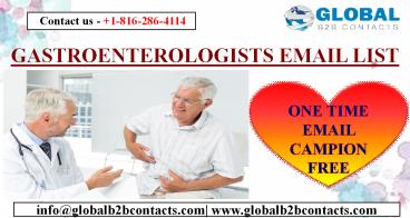 GASTROENTEROLOGISTS EMAIL LIST