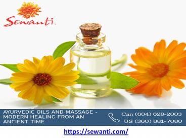 Sewanti Ayurvedic Oils