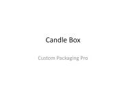 Wholesale Candle Packaging