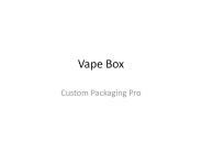 Custom Vape Boxes Wholesale