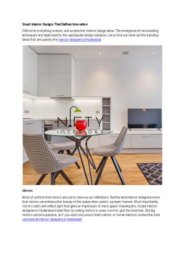 Trending Ideas That Interior Designers Practice